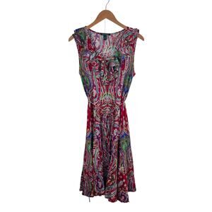 Lauren Ralph Lauren Paisley Print Jersey Dress
